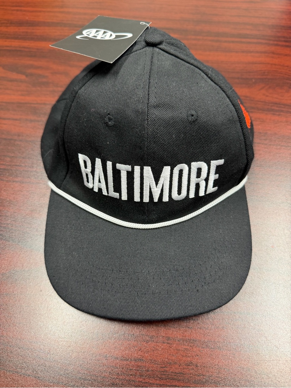 Baltimore Embroidered Black Baseball Cap
